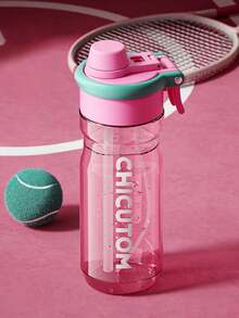 Multifunctional Spray Plastic Water Bottle With Straw, Large Capacity Leakproof Flip Top Sport Tumbler, Portable Transparent Mist Spray Drinking Cup For Gym Camping Hiking Outdoor Daily Use - Multicolor - View 11