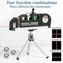 4-In-1 Laser Level, Mini Spirit Level (3 Batteries Included, No Tripod) - Versatile Laser Measure Tool For Accurate Project Measurement, Portable Home DIY Tool - 多色 - 查看 13
