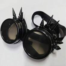 龐克風蒸汽龐克護目鏡 Cosplay 時尚眼鏡 派對角色扮演服裝道具 DIY 萬聖節糖果屋 萬聖節裝飾 派對禮物 - 查看 6