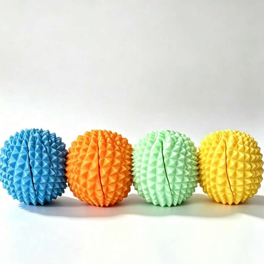 Cross-Border Hot-Selling Mini Durian Fingertip Stress Relief 3D Printed Spiky Ball Venting Toy - Multicolor - View 1