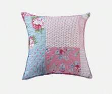 3 Piece Quilted Patchwork Bedspread Set – Soft Lightweight Reversible Bed Throw Coverlet With 2 Pillowcases – Single Double King Size – All Season Bedding - Pink - Floral - View 2