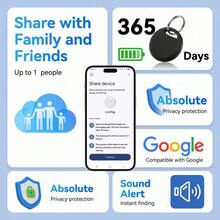 RSH 1PC Mini Wireless Portable Item Tracker, Smart Anti-Lost Device, Item Tracker, Item Loss Prevention Device, Item Locator, Compatible With Android Find Hub (For Android Solely), Wireless Key Finder, Location Tracking Device, For Backpacks, Keys, Pets. - Multicolor - View 10