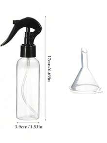 100/150/200ml Small Spray Bottle (Clear Empty Bottle), Fine Mist Spray Bottle, With Funnel, Suitable For Travel Decanting, Cosmetics, Cleaning And Personal Care. - Multicolor - View 6