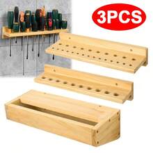 3x Wall Mounted Screwdriver Holder Storage Rack Wrench Workshop Tool Organizer - A - View 10