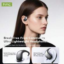HTC NE57 開耳式 AI 智慧耳機，支援 134 種語言，配備 HD 電量顯示與清晰音質，24 小時長效續航，適合運動、遊戲、辦公等場景 - 查看 11