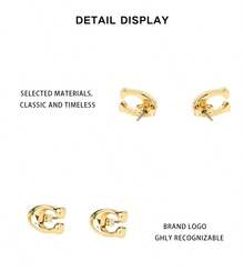Coach Women's Stud Earrings 369816GLD710 - Gold 369816GLD710 - View 7