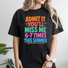 Women T-Shirts - 黑色 - 查看 2
