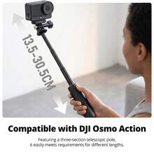 Ambitful GQ03 One-Touch Foldable Mini Tripod With IA02 & DA02 Magnetic Quick Release Mount Kit, Compatible With D JI Osmo Action 3/4/5 Pro/6/Nano/Osmo 360, Ace Pro/Ace Pro 2 Action Cameras - View 8