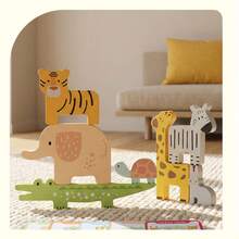 Wooden Animal Balance Stacking Blocks, Children's Stacking Game With Instruction Card, Early Education Fine Motor Skills Toy, Birthday Gift For Children 3 Years And Above - Animal Stacking Blocks - View 7