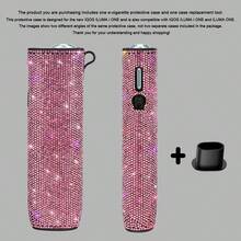 BLBLBL 1SET (1pc Protective Case + 1pc Disassembly Tool) Multi-Color Solid Color Sparkling Rhinestone 360° Artificial Diamond With Large Hanging Hole Luxury Electronic Cigarette Protective Shell FOR IQOS ILUMA I ONE/ILUMA ONE; Suitable For Daily Protection Of Your IQOS Lrma I-One, The Diamond Sparkling Features Are Even More Prominent Under Brilliant Lights And Sunlight! More High-End As A Gift - Diamond Version - View 12