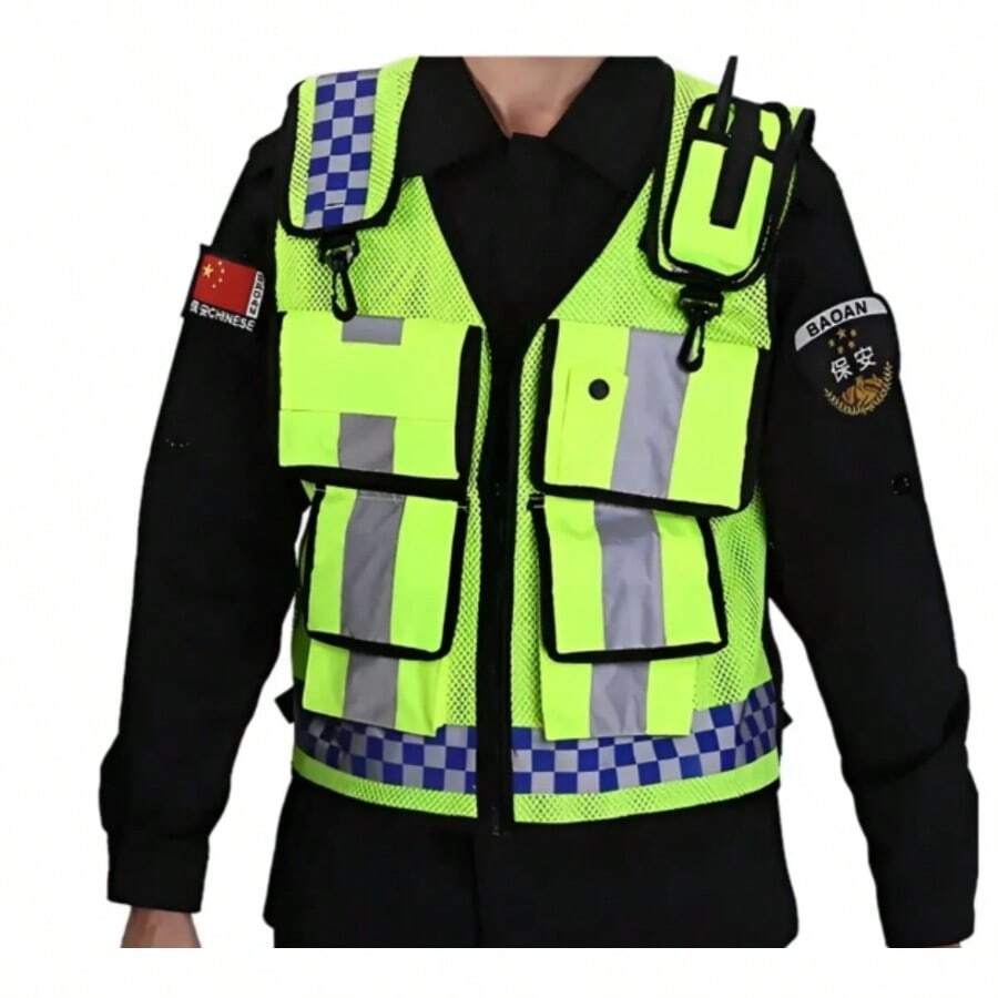 High-Visibility Vest - Olive Green - View 1
