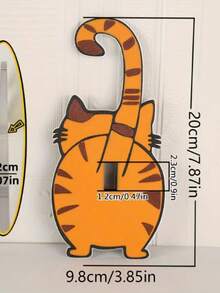 2D Flat Acrylic Cat Switch Decor - Cute Orange Tabby Or Black Kitten Wall Decoration With Switch Plate Cutout, No Wiring Required, Easy To Stick And Fix, Suitable For Light Switches - Perfect Choice For Living Room, Halloween, Christmas, Easter, Housewarming Gifts - Pet Lover Home Decor, Fun Design, High-Quality Printing, Holiday Decoration, 2D Flat - Multicolor - View 2