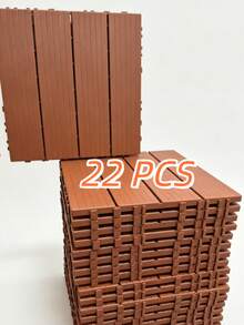 Interlocking Deck Tiles, Waterproof Plastic Patio Floor Tiles, Snap Together Outdoor Flooring, Easy DIY Install Balcony Garden Poolside Backyard Courtyard Flooring Tile, Weather Resistant Interlock Floor For Indoor Outdoor Use - C - View 8