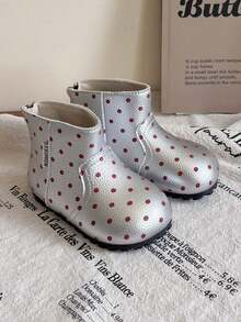 Unisex Kids' High-Top Ankle Boots, Soft Sole Non-Slip Single Layer Lining Fashionable Comfortable Ankle Boots - Silver - View 6