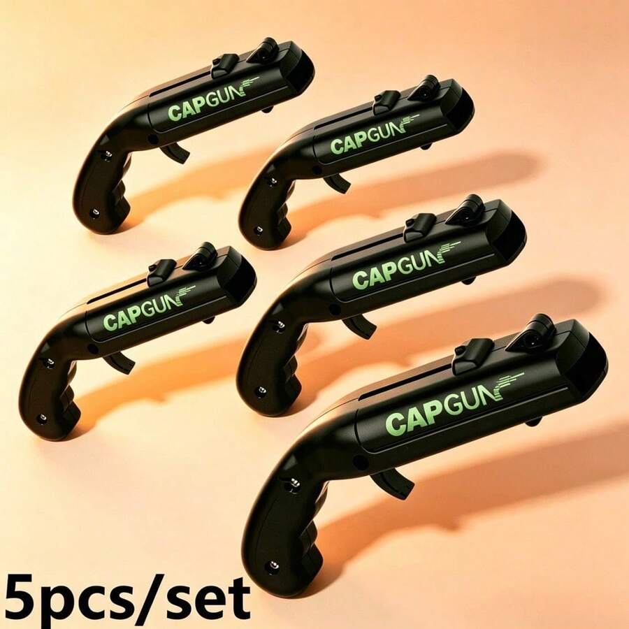 強力版/5入創意槍型開瓶器，可射出啤酒瓶蓋，趣味搞怪派對小工具，酒吧居家世界盃禮物