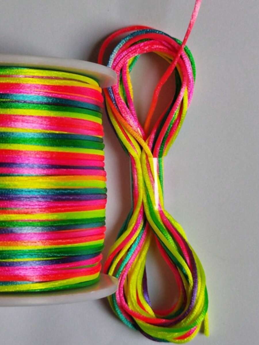 Silk Thread Satin Cord 2mm - 5 Meters Various Colors - Multicolor 62 - View 1
