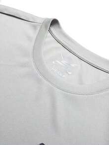 Skechers Men's Basic Crew Neck Cooling Quick-Dry Short Sleeve T-Shirt For Commuting And Fitness - Grey - View 8