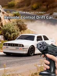 Remote Control Car With LED Lights And Replaceable Drift Tires, RC Car For Hobbyists, Outdoor Toy, Car Game, Boys Toy, Children's Remote Control Car, Kids Car, Car Toy - White Remote Control Drift Car - View 2
