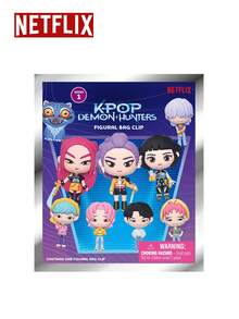 1pc Netflix K-Pop Demon Hunters Officially Licensed Series 1 Blind Bag 3D Character Clip, Cute Character Pendant Mira, Rumi, Zoey And More Styles, Portable Backpack Handbag Accessory, Fan Birthday Holiday Surprise Gift - Multicolor - View 3