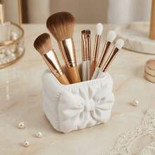 1 pieza Caja de almacenamiento con lazo impreso en 3D sin costuras de estética encantadora - Multiusos para cosméticos, joyas y mini maceta, decoración de tocador de lujo, caja de almacenamiento linda para niñas, adecuada para herramientas de belleza, suministros de oficina y artículos esenciales de dormitorio, decoración de habitación, vuelta a la escuela - Ver 6