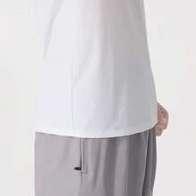 Skechers Men's Raglan Sleeve Small Logo Print Cooling Quick-Dry Crew Neck Sports Short Sleeve T-Shirt - White - View 5