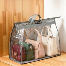 Bolsa organizadora colgante con cubierta de polvo transparente, bolsa a prueba de humedad para guardar bolsos - Multicolor - Ver 3