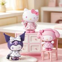 Miniso Sanrio Characters Sweet Girl Series Figure Blind Box, Solid PVC With Delicate Carving, Lovely Girly Character Styling, Cute Tabletop Decor, Exquisite Desktop Display Ornament, Classic Cartoon IP Collectible Toy For Hobbyists (1 PC Random Delivery) - Multicolor - View 2