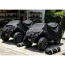 Cubierta Protectora para ATV y Motocicleta Impermeable Protección UV Resistente al Polvo Lluvia y Rayos Solares - A - Ver 3