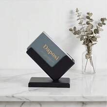 1pc Industrial Style Creative Business Card Holder, Desktop Card Display Stand, Minimalist Design Office Organizer, Freestanding European Style Business Card Rack, Suitable For Office/Workstation Decor, Business Card Holder, Calendar And Card Storage - Single Piece - View 6