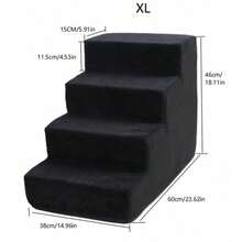 1pc Dog Bed Stair, Pet Ramp For Small Medium Dogs, Elderly Dogs, Climb On Bed Sofa, Pet Corner Stairs - Multicolor - View 24
