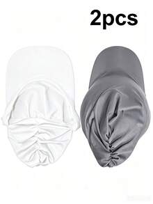 CONFLASS 1pc Women's Thick Striped Fabric Duck Bill Cap Headscarf Hat, Outdoor Travel Sun Protection Hat, Suitable For Daily Use - Multicolor - View 11