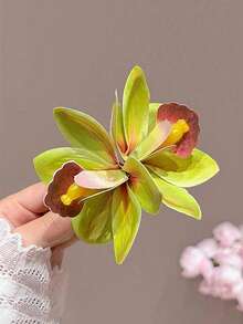 4 piezas/1 pieza Pinzas para el cabello de mujer con flores de hibisco hawaiano en blanco, rosa, naranja y verde, pinzas para el cabello de plástico ligero con forma de flor para la playa, pinzas para el cabello de estilo minimalista elegante y multifuncional de unicolor, accesorios para el cabello para el baño adecuados para salidas diarias, casual, fiesta, viaje, vacaciones en la playa, peinado, coleta, moño, lavado de cara, baño, maquillaje, combinar con atuendos, accesorios para el cabello, tocados, pinzas para el cabello - Multicolor - Ver 13