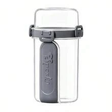 Leak-Proof Double-Layer Salad Lunch Box With Fork And Spoon, Detachable Portable Food Container For Lunch, Snacks, Yogurt And Travel - Multicolor - View 7