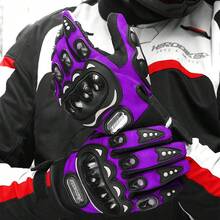 1 Pair Cycling Gloves, Summer Motorcycle Gloves, Cycling Accessories, Off-Road Motorcycle Full Finger Touchscreen Gloves, Outdoor Sports Gloves, Anti-Fall Cycling Gloves, M-2XL - Multicolor - View 12