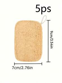 1-5pcs Natural Loofah Exfoliating Body Scrub Sponge, Gentle Bathing Sponge, Suitable For Men And Women, Daily Use Or Kitchen Cleaning - Multicolor - View 15