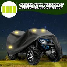 Cubierta Protectora para ATV y Motocicleta Impermeable Protección UV Resistente al Polvo Lluvia y Rayos Solares - A - Ver 9