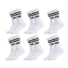1/5/6/10/20 Pairs Women's Black And White Striped Mid-Calf Socks, Premium Color Matching, Soft And Comfortable, Moisture-Wicking And Breathable, Suitable For All Occasions - Multicolor - View 7