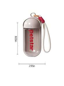 [Petstar_Capsule Travel Cup]Dog Outdoor Water Bottle, Foldable Portable Water Dispenser - Multicolor - View 2