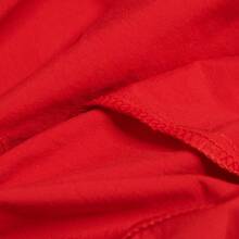 Adidas Women's Summer Fashion Loose Comfortable Training Sports Casual Drawstring Straight Leg Shorts JP4660 - Red - View 5