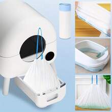 10pcs Portable Cat Litter Cleaning Bags/Poop Bags - Self-Cleaning Litter Boxes, Easy To Clean, Thickened Pet Cleaning Bags - Multicolor - View 6