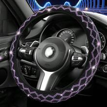 Bling Rhinestone Steering Wheel Cover With Crystal Diamond For Women, Sparkling Car Wheel Protector Universal Fit 15 Inch - Car Steering Wheel Cover - View 18