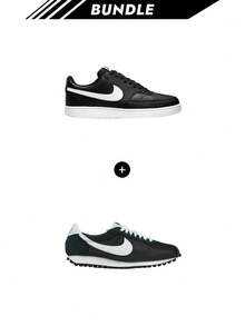 [Bundle] Court Vision Court Vision Men's Sneakers Black/Black/White DH2987-001 + NIke LD-1000 Sneaker Black HJ4687 - Black+Black - View 1