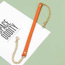Single Golden Metal Chain With Black Strap - Stylish And Versatile, Suitable For DIY Handbag And Shoulder Bag Accessories. Features A Square Safety Buckle Design, Can Be Used As A Wallet Strap Or For DIY Wallet Making, DIY Wallet Making - A - View 8