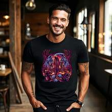 The Sensenmann Angle Of Death Grunge Horror Halloween T-Shirt - Black - View 1