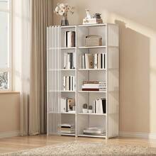 Freestanding Open Multi-Tier Storage Bookshelf, Easy Assembly Display Storage Rack, Large Capacity DIY Cubby Storage Cabinet, Suitable For Clothes, Books, Toys, Ideal For Bedroom, Living Room, Study, Office, Space-Saving Divided Storage Rack - Multicolor - View 3