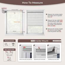 No Drill No Tools Cordless Zebra Blinds, Renter Friendly, Dual Layer Shades For Indoor Windows, Easy To Install Thermal Insulated Privacy Variant 1 - None - View 8