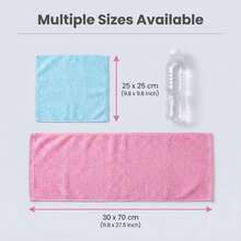 6/12/24pcs Face Towels, 10x10 Inch Highly Absorbent Soft Fingertip Towels, Machine Washable, Suitable For Bathroom, Gym, Hotel, Spa And Kitchen, Multicolor - Green + White - View 3
