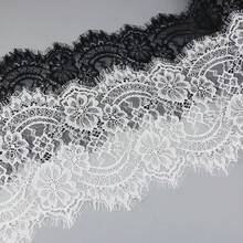 (3 Meters/Roll) Eyelash Lace Trim, Suitable For Clothing Decoration, Tabletop, Home Textiles, Wedding Decoration And DIY Craft Accessories - 3Meters - View 2