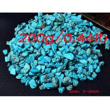 50g/100g/200g Natural Howlite Turquoise Polished Crystal Chips, Suitable For Plant Succulent Pot Vase Filler Decorative Stones, Terrarium Supplies, Small Fish Tank Pebbles Gravel Rocks, Home Decor DIY Handmade Jewelry Making Aquarium Display, Smooth M - Natural Turquoise Chips - View 12