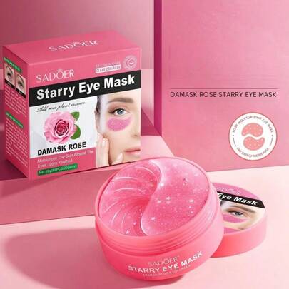 60/10/2pcs (30 Pairs) Silicone Eye Patches, Perfect Coverage, Protects Eyes, Reduces Puffiness And Dark Circles, Suitable For Men And Women. Ideal Gift For Valentine's Day, Mother's Day, Halloween, Christmas, Travel, Birthday And Other Occasions.